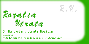 rozalia utrata business card